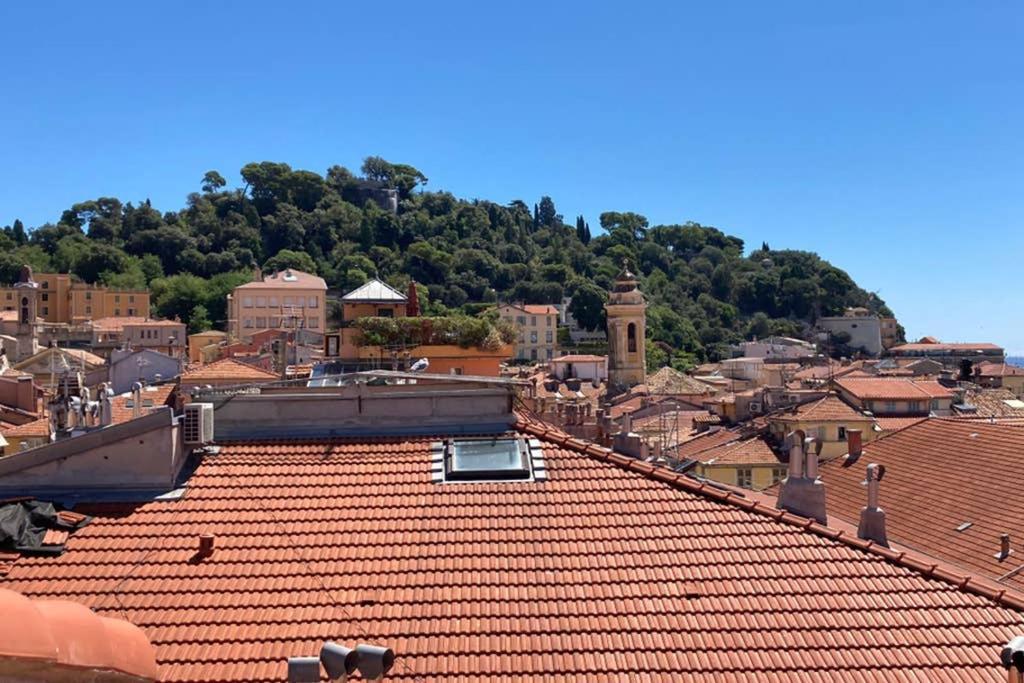 Cosy Penthouse Old Town Sea View Little Terraces Air Conditionned Niza Exterior foto
