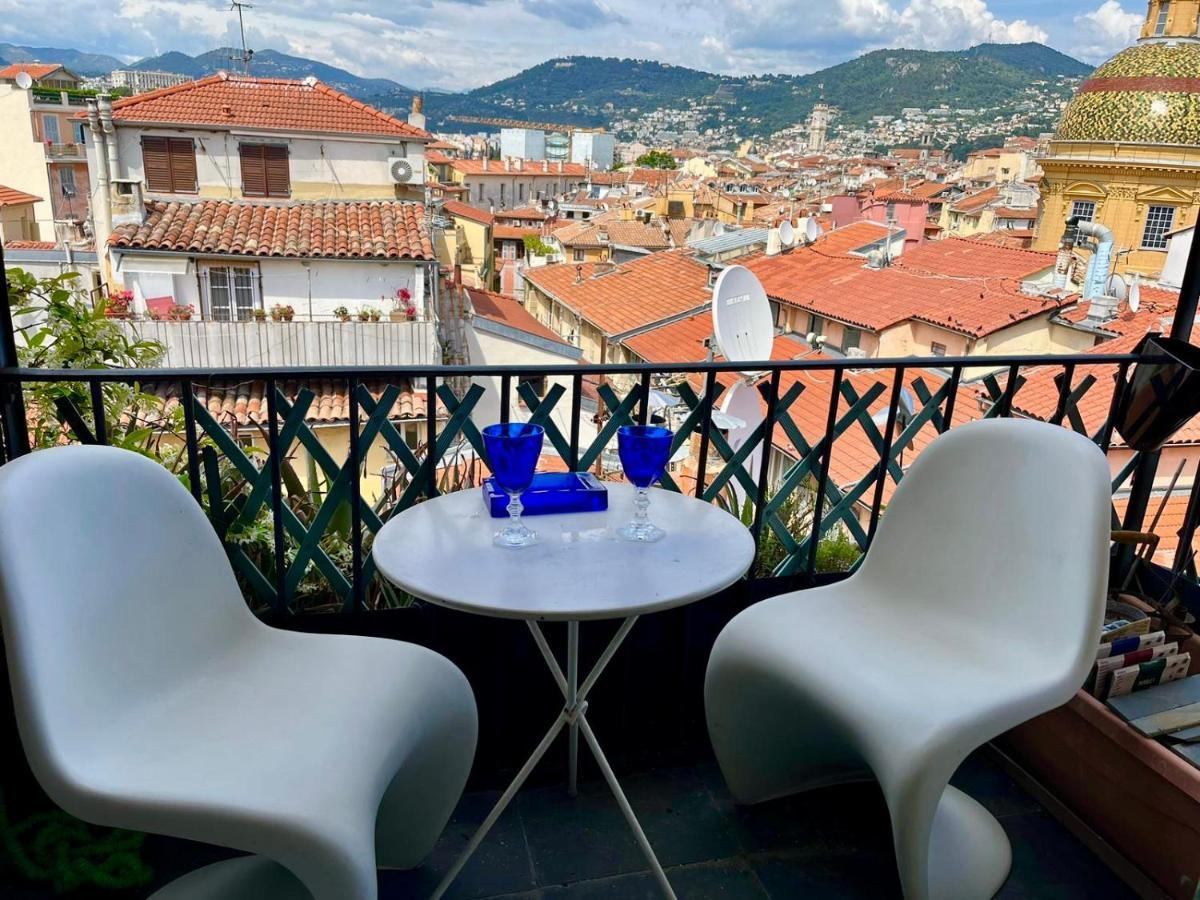 Cosy Penthouse Old Town Sea View Little Terraces Air Conditionned Niza Exterior foto