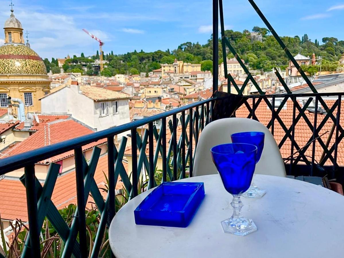 Cosy Penthouse Old Town Sea View Little Terraces Air Conditionned Niza Exterior foto