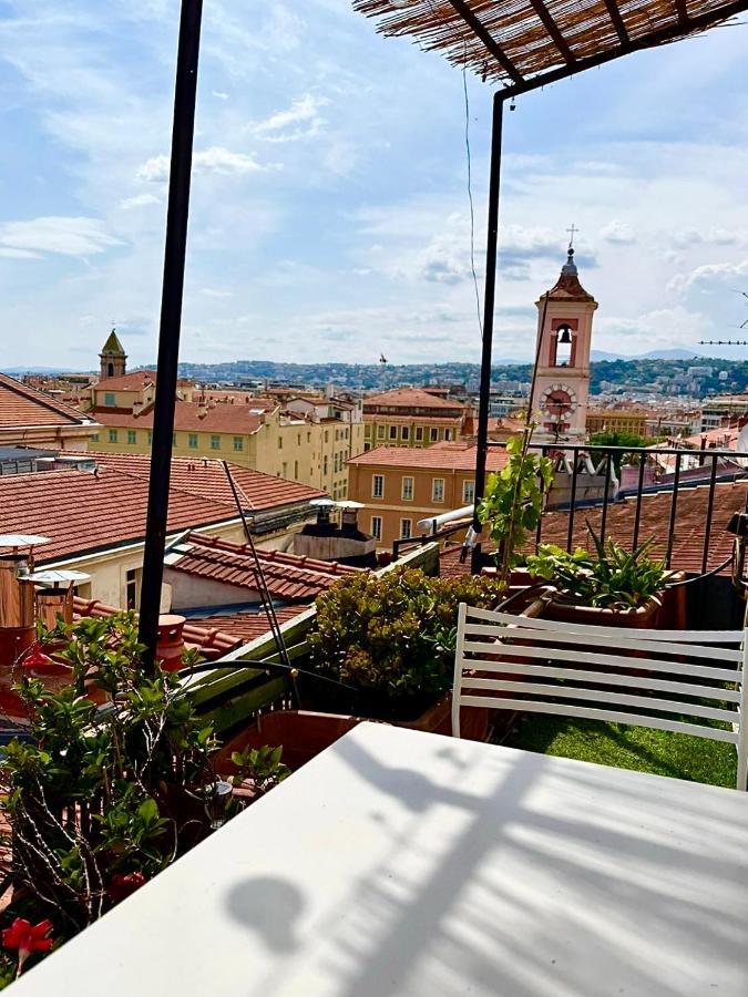 Cosy Penthouse Old Town Sea View Little Terraces Air Conditionned Niza Exterior foto